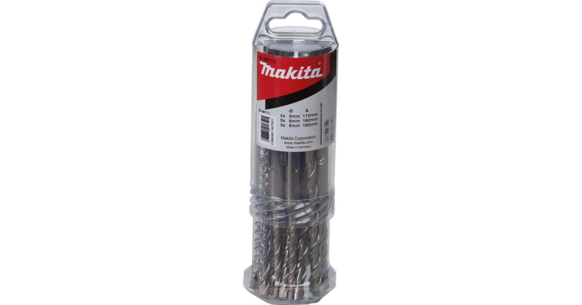 Makita SDS-Plus V-Plus fúrókészlet (3db 5x110mm,5db 6x160mm, 3db 8x160mm) termék fő termékképe