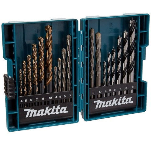 Makita 18 db-os fúrókészlet fa,fém,kőzet 4;5;6;7;8;10 termék fő termékképe