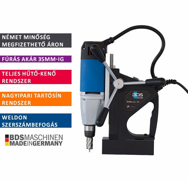 BDS MABasic-35 mágnastalpas fúrógép termék fő termékképe
