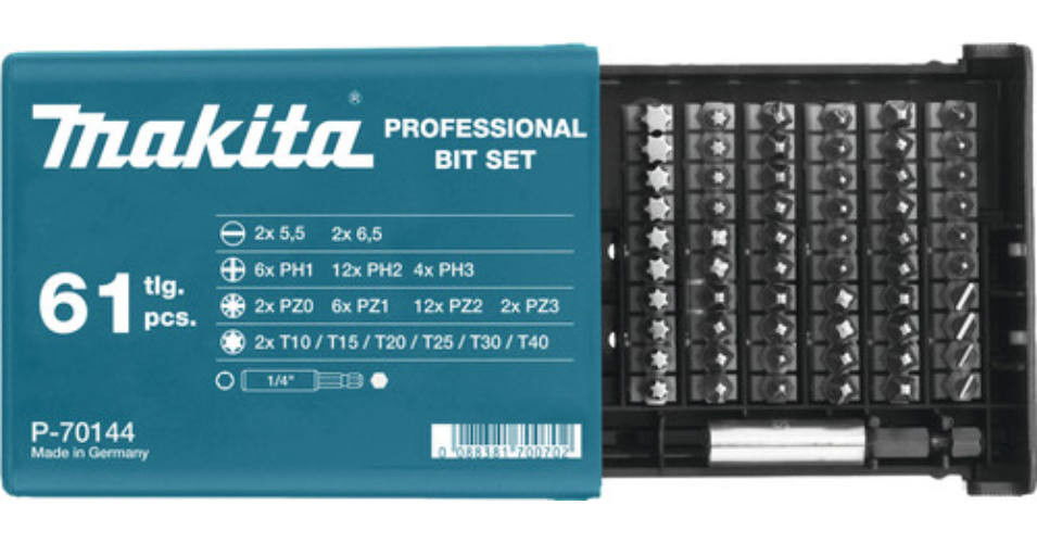 Makita 61 db-os bitkészlet termék fő termékképe