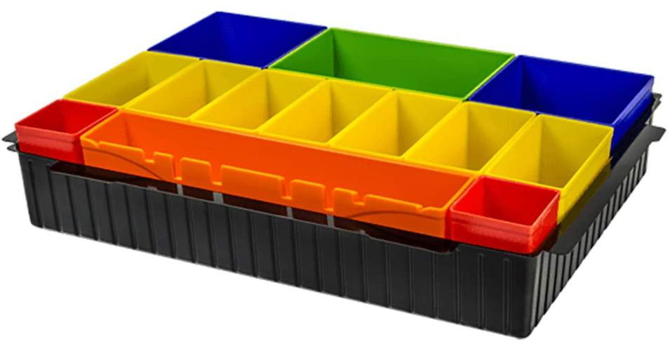 Makita Makpak színes többrészes tartozék tároló betét termék fő termékképe