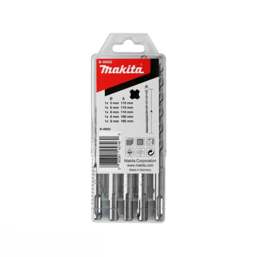 Makita SDS-Plus V-Plus fúrókészlet (5, 6, 8x110mm, 6,8x160mm) termék fő termékképe