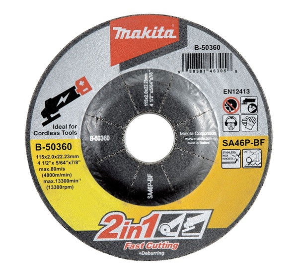 Makita speciális magas minőségű vágó- és csiszolókorong 115x2mm termék fő termékképe