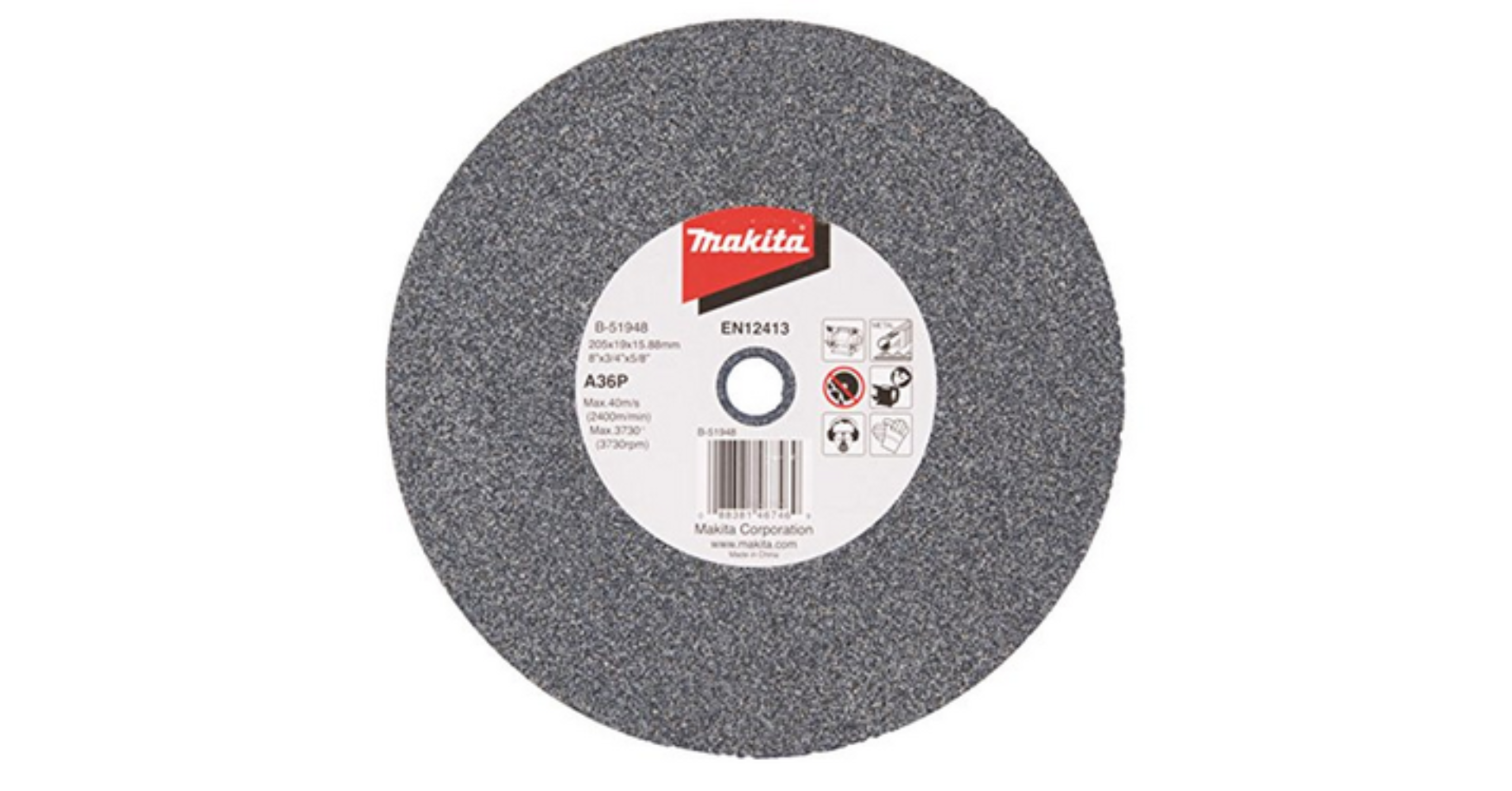 Makita köszörű korong 205mm A36P típusú termék fő termékképe