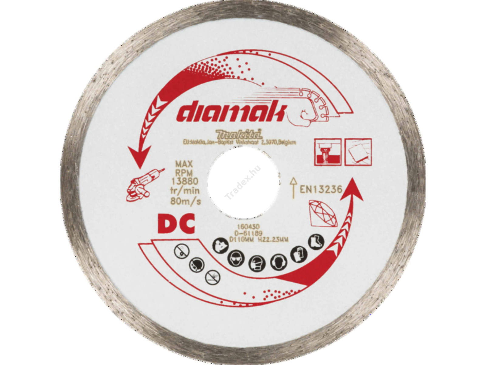 Makita Diamak folyamatos gyémánttárcsa 115mm termék fő termékképe