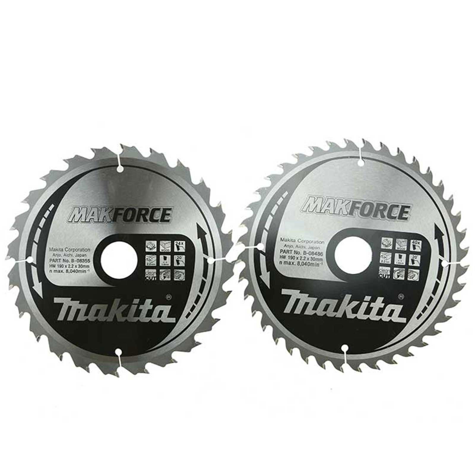 Makita MakForce körfűrésztárcsák ⌀270mm, fogszám: 24, furat ⌀ 30mm termék fő termékképe