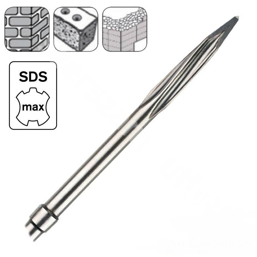 Makita SDS-Max hegyes vésőszár 400mm önélező, csavart termék fő termékképe