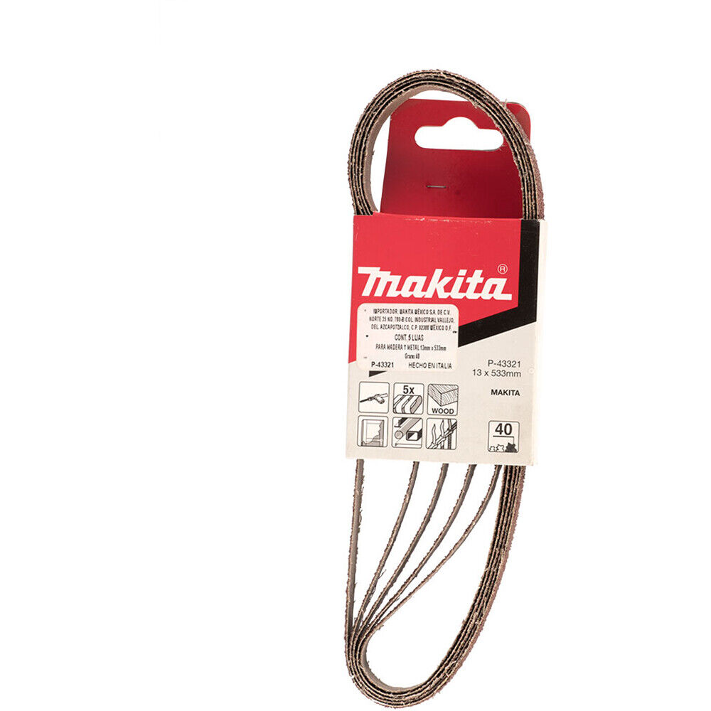 Makita csiszolószalag 13x533mm 80-es szemcseméret termék fő termékképe