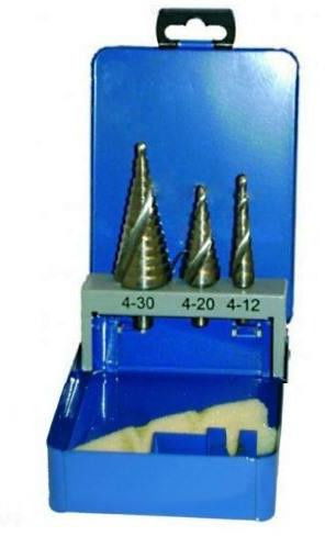 Makita HSS-Co 5% lépcsősfúró készlet 4-12;20;30 mm termék fő termékképe
