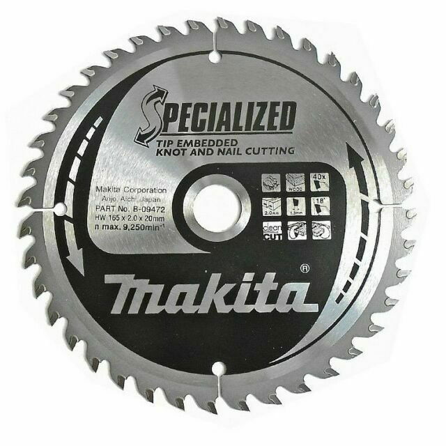 Makita Specialized beágyazott fogú körfűrésztárcsák ⌀190mm, fogszám: Z40, furat ⌀30mm termék fő termékképe