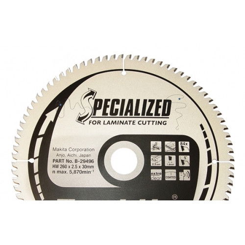 Makita Specialized körfűrésztárcsa laminált lapokhoz ⌀165mm, fogszám: 52db, furat ⌀ 20mm termék fő termékképe