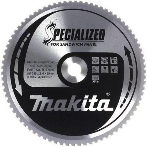 Makita Specialized körfűrésztácsa szendvicspanelhez ⌀270mm, fogszám: 60db, furat ⌀ 30mm termék fő termékképe