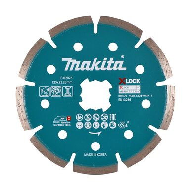 Makita X-Lock szegmentál gyémánttárcsa 125mm termék fő termékképe