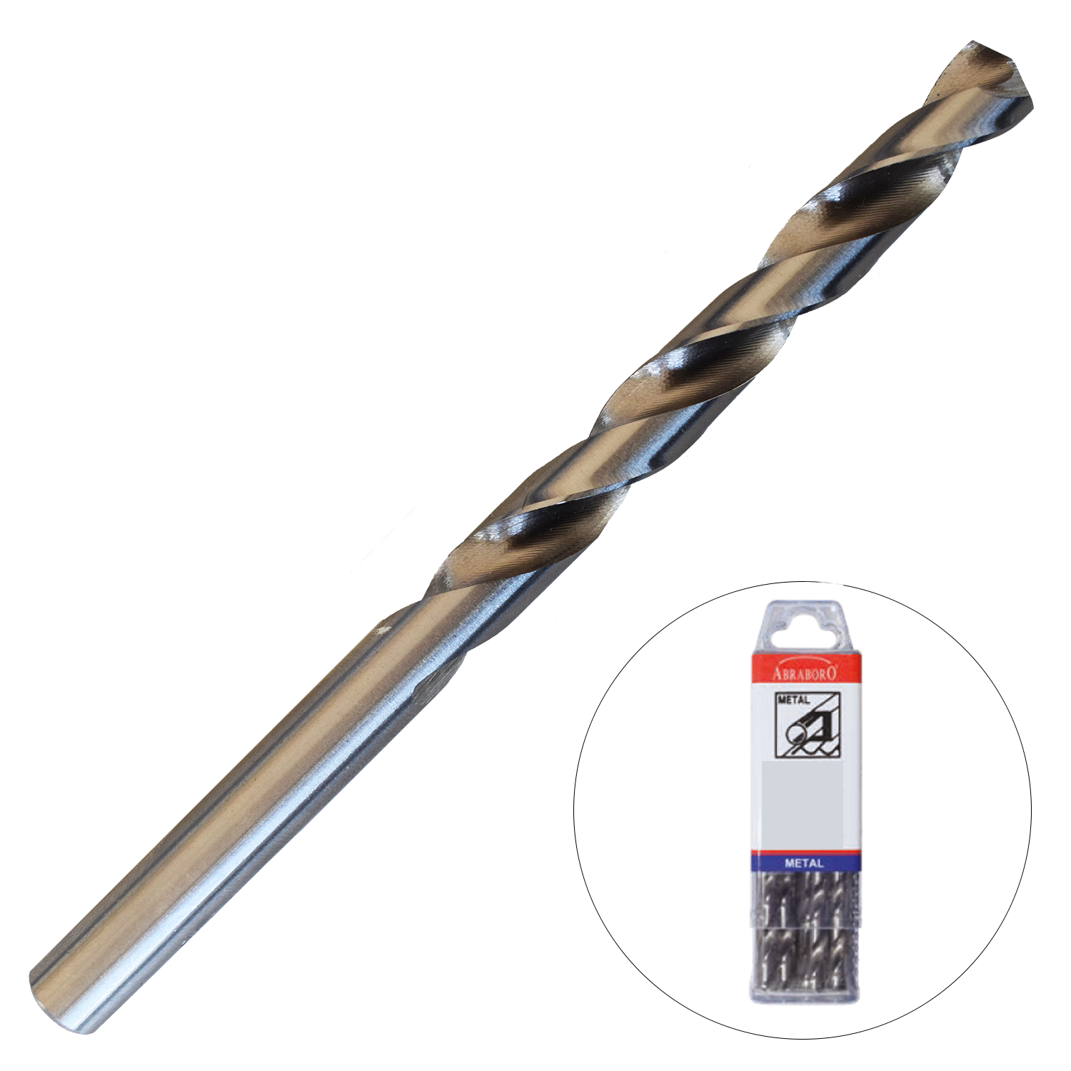 Abraboro 3.8 x 75 / 43 mm HSS-GS fémfúró X-Pack, 10 db/csomag termék fő termékképe