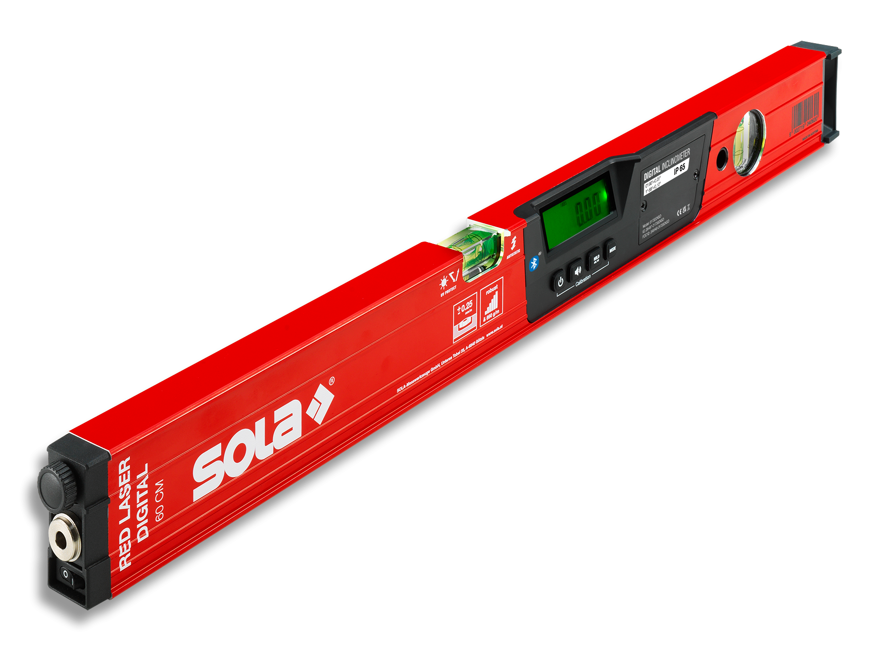 Sola RED 60 laser digital vízmérték elektromos dőlésmérővel és Bluetooth-kapcsolattal termék fő termékképe