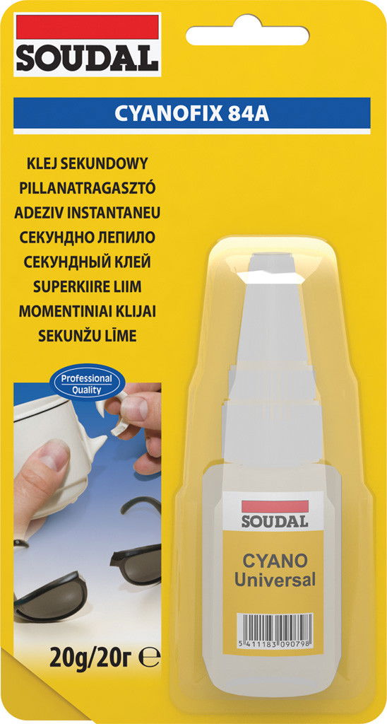 Soudal 84A Cyanofix pillanatragasztó, 20 g termék fő termékképe