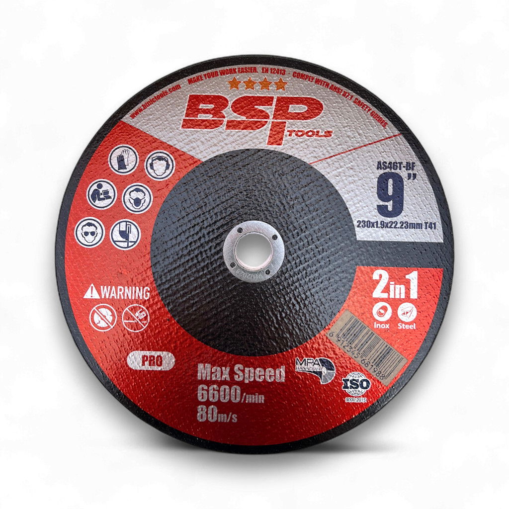 BSP Pro vágótárcsa acél/inox 230x1,9x22,23 5db/csomag termék fő termékképe