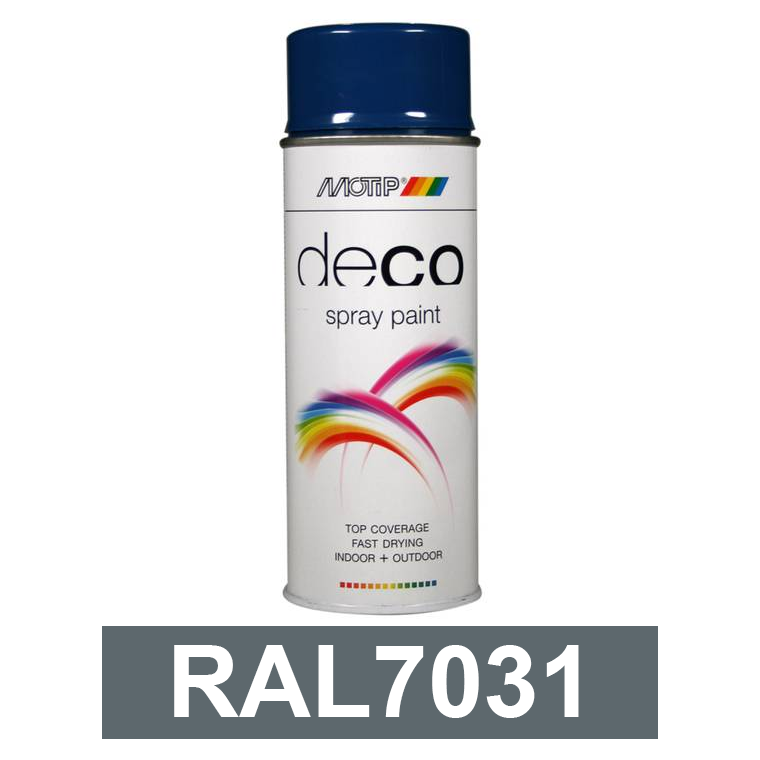 Motip DECO szintetikus festék spray, RAL7031, 400 ml termék fő termékképe