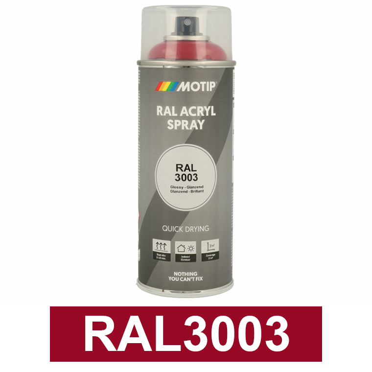 Motip Ipari festék spray, RAL3003, 400 ml termék fő termékképe
