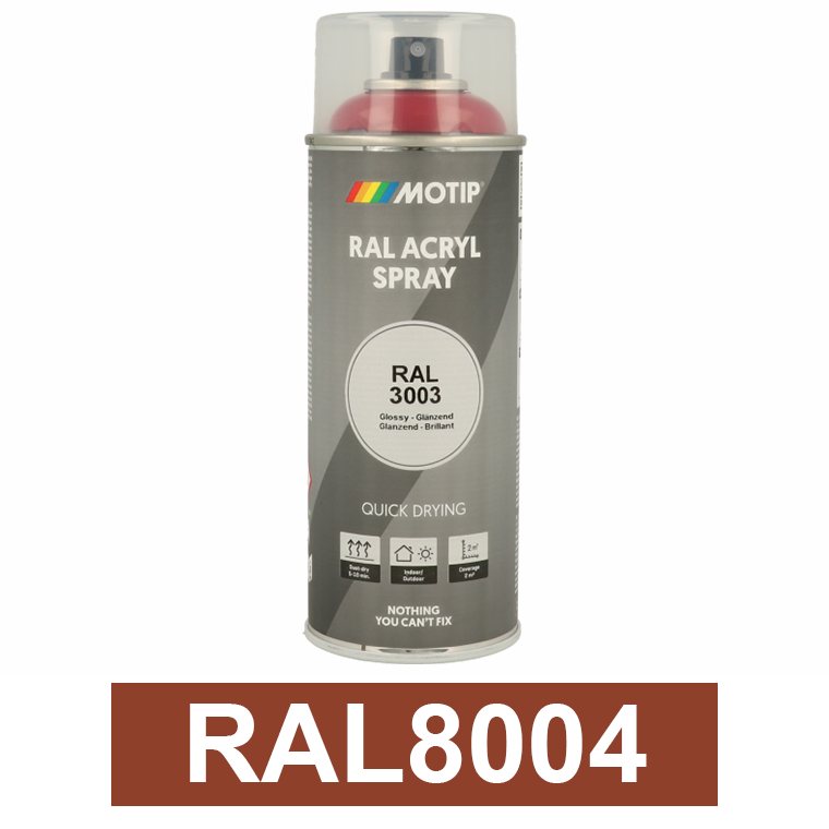 Motip Ipari festék spray, RAL8004, 400 ml termék fő termékképe